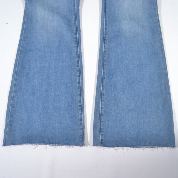 NEW FREE PEOPLE 2ND AVE CRVY DENIM ONE PIECE JUMPSUIT, SZ 14 - Picture 8 of 11